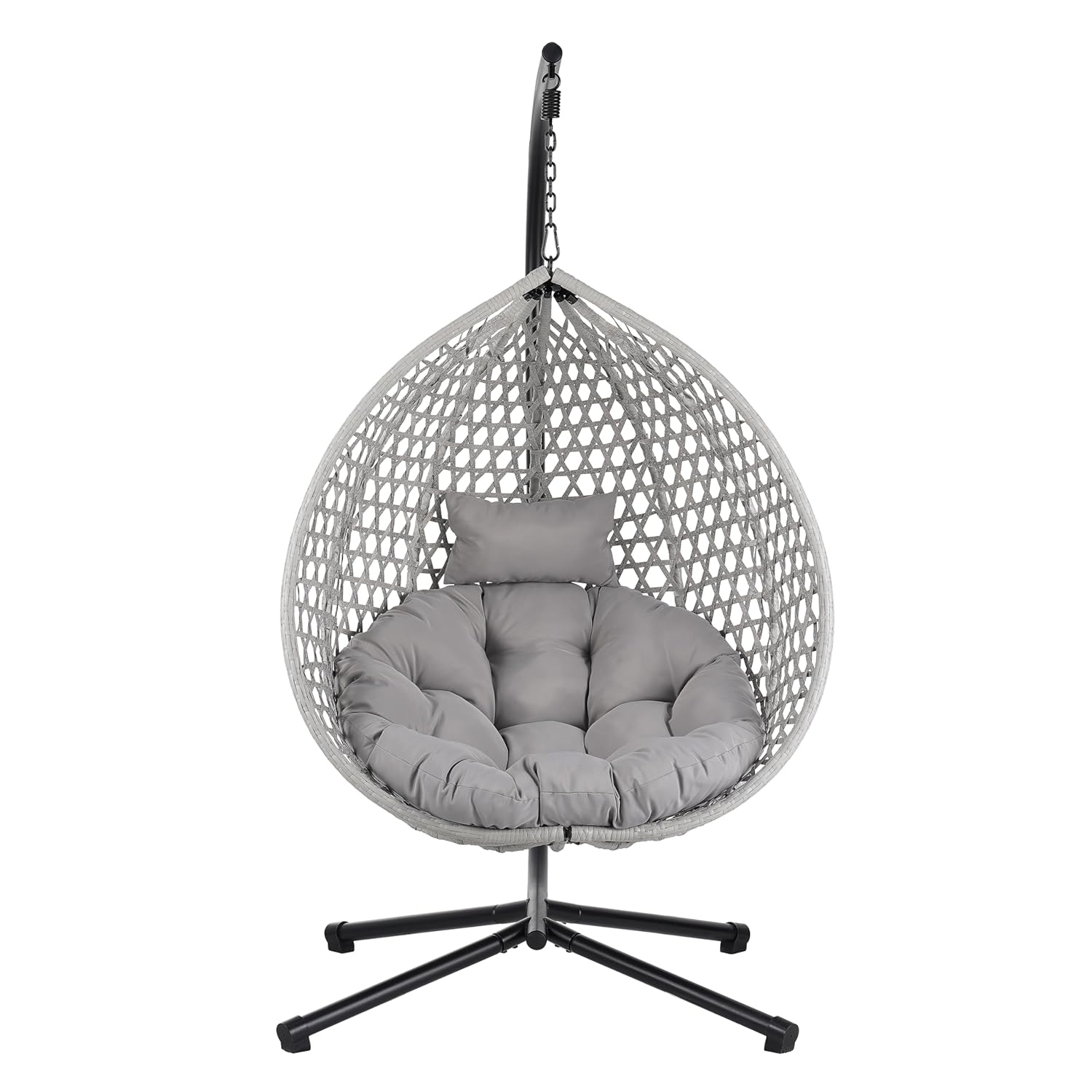 Hanging Egg Chair - Foldable HDPE Rattan Hanging Egg Chair