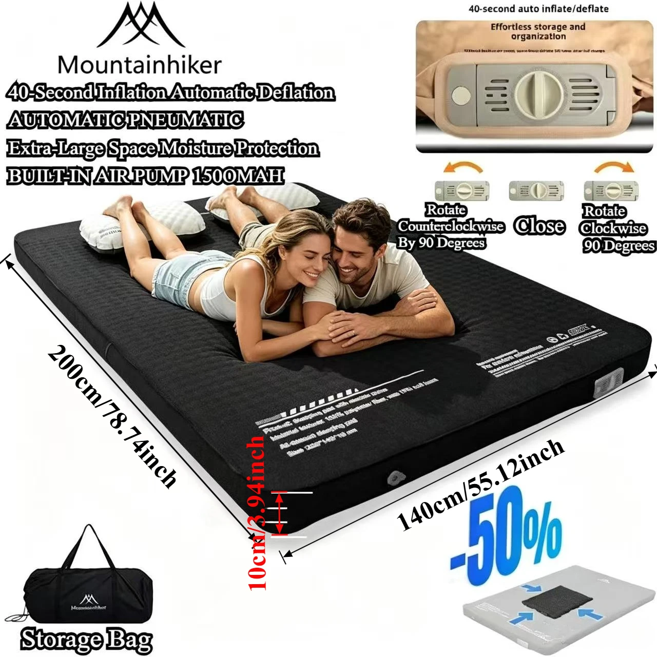 Outdoor Furniture Deals - Mountainhiker Outdoor Camping with Air Pump