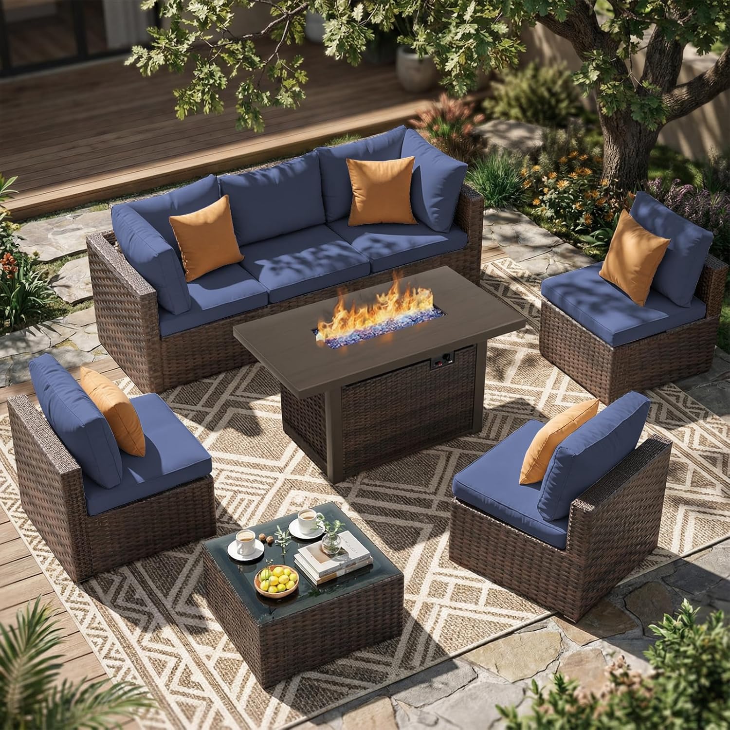 Outdoor Furniture Deals - 8 Pieces Patio Furniture Sets Outdoor