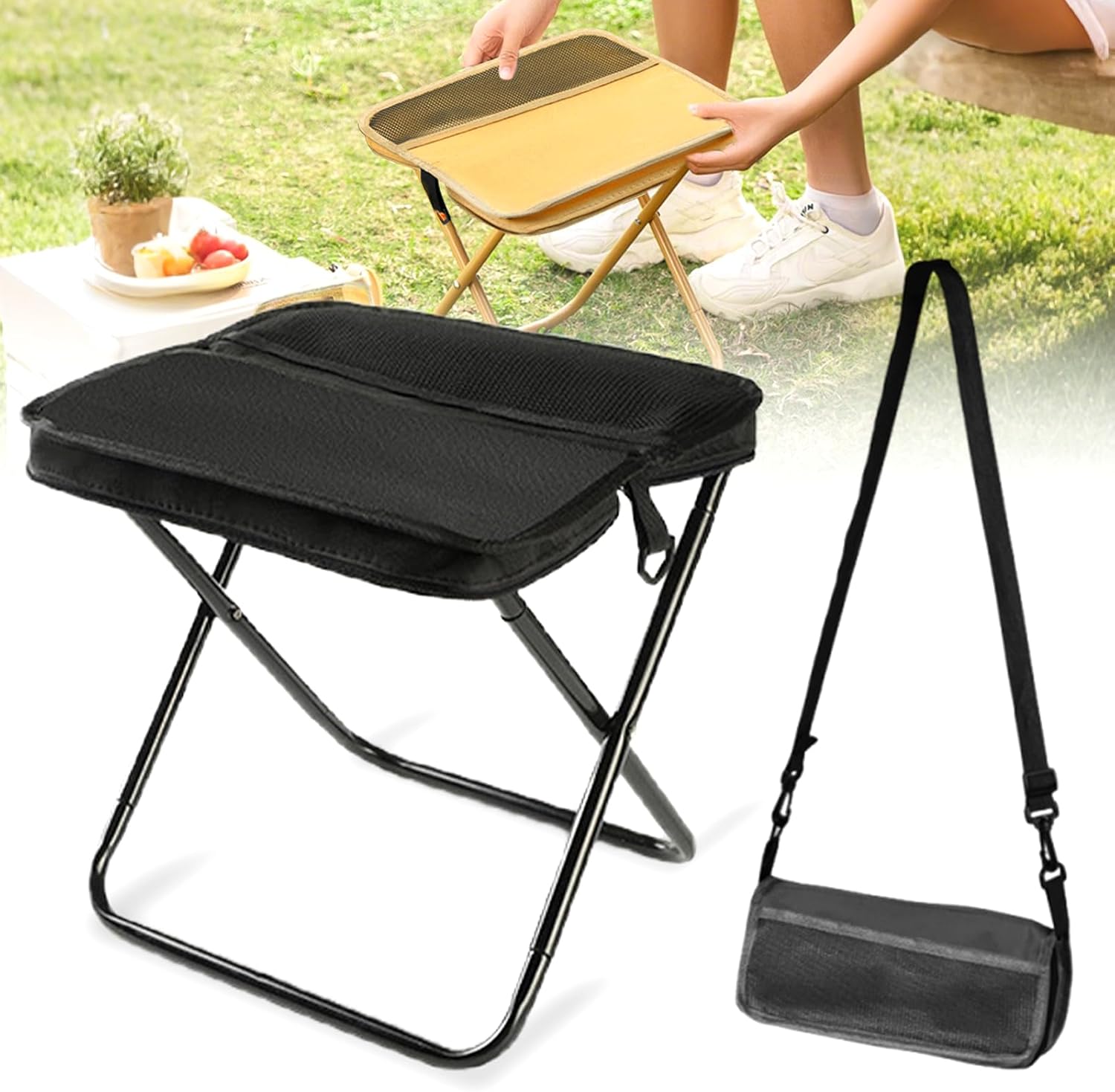 Outdoor Furniture Rope - GMOX Portable Folding Camping Chair 1.5lbs