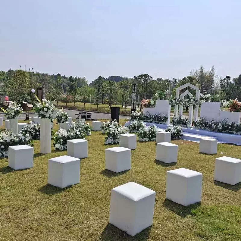 Outdoor Furniture Exhibition - Outdoor wedding event bread stool exhibition