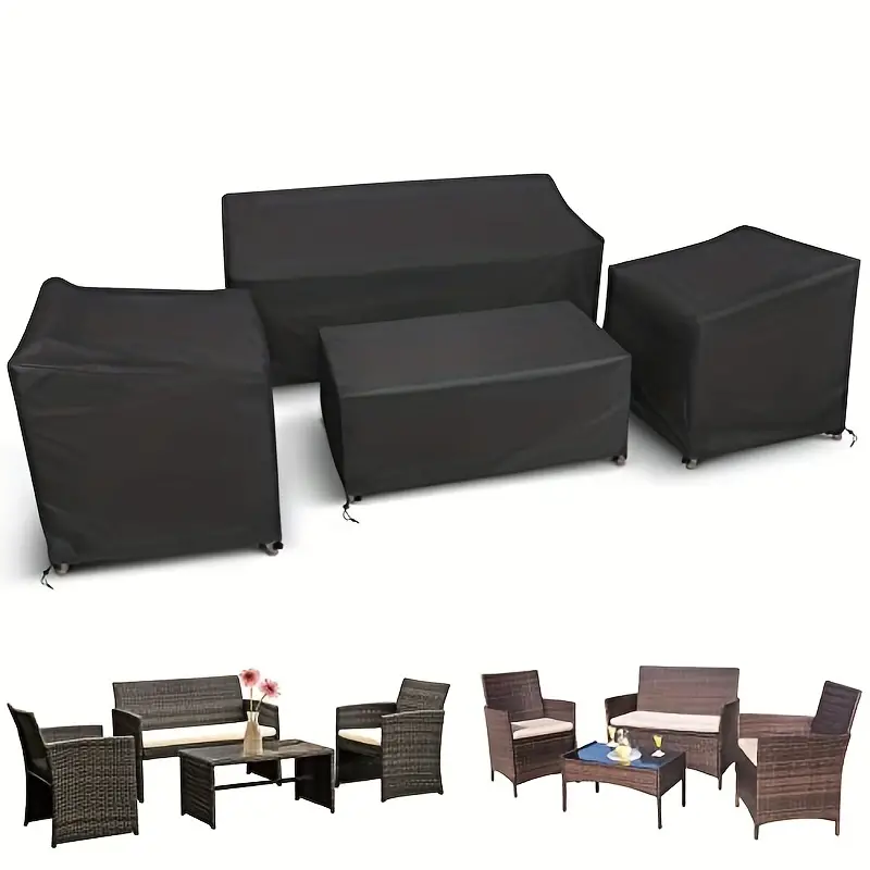 Outdoor Furniture Deals - 4pcs/Set Patio Furniture Covers, Heavy Duty