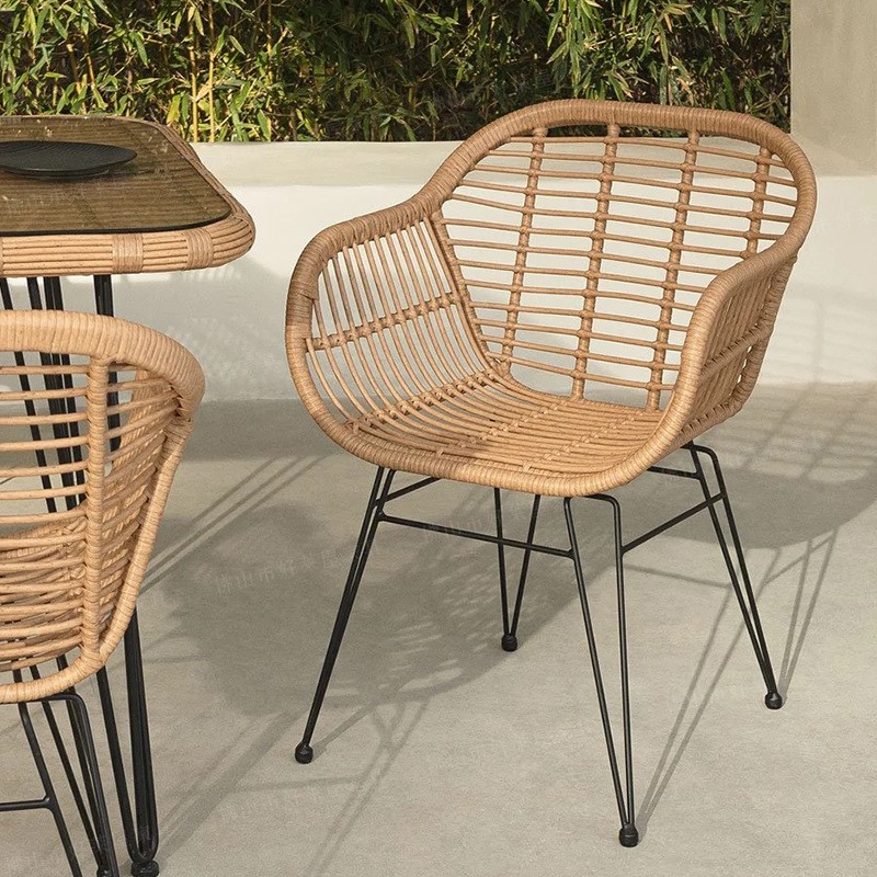Outdoor Furniture Deals - MOMO Ins Rattan Outdoor Balcony Three