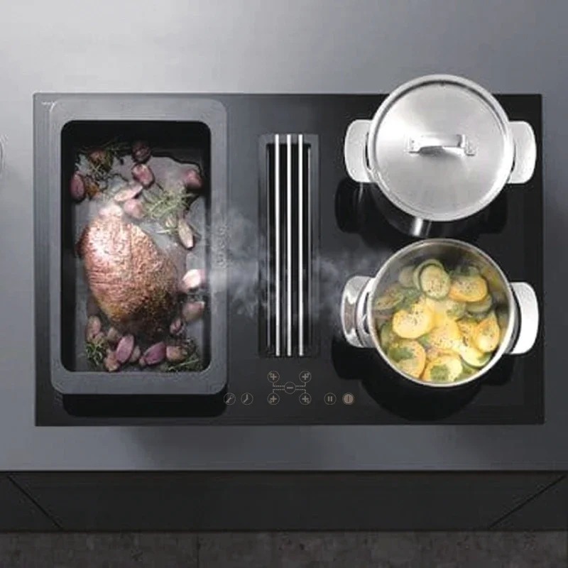 Outdoor Furniture Zone - Crystal Glass Polished Black 4 Cooking