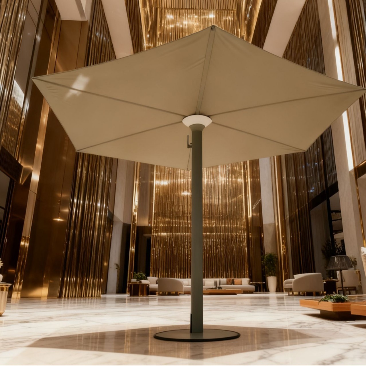 Outdoor Furniture Exhibition - Popular Milan Exhibition Outdoor Decorative Umbrella,