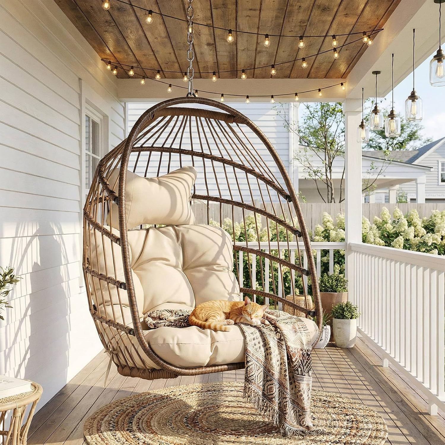 Outdoor Furniture Rh - Outdoor Hanging Egg Chair Without Stand,