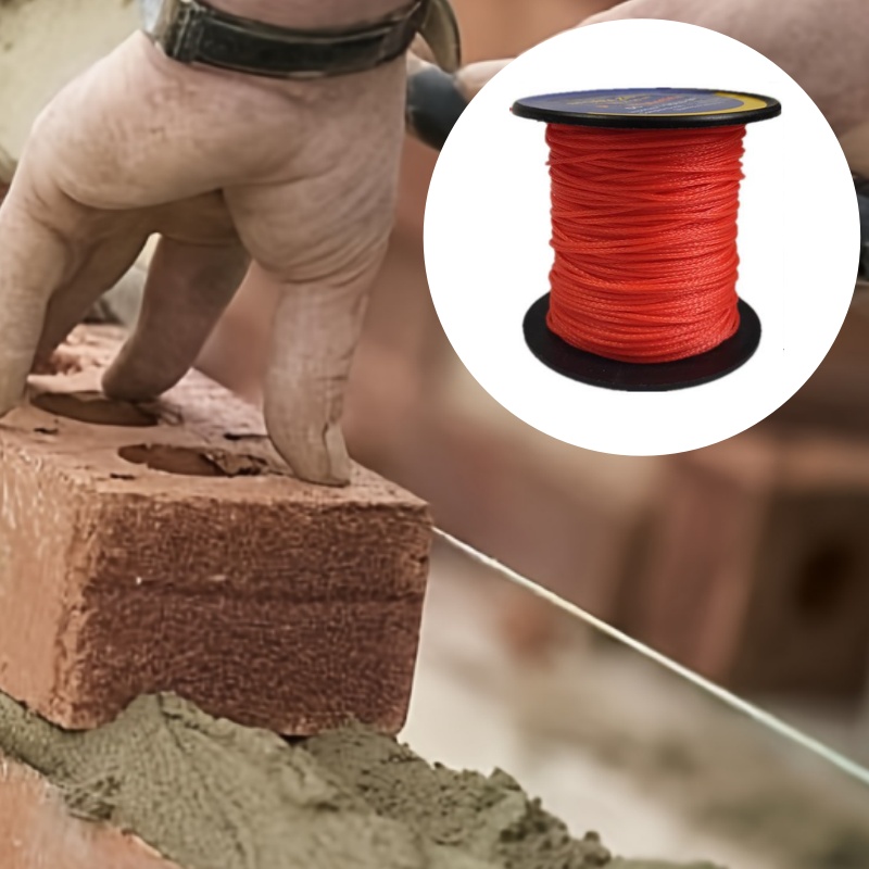 Outdoor Furniture Rope - 50M Red Polyethylene Marking Construction Line