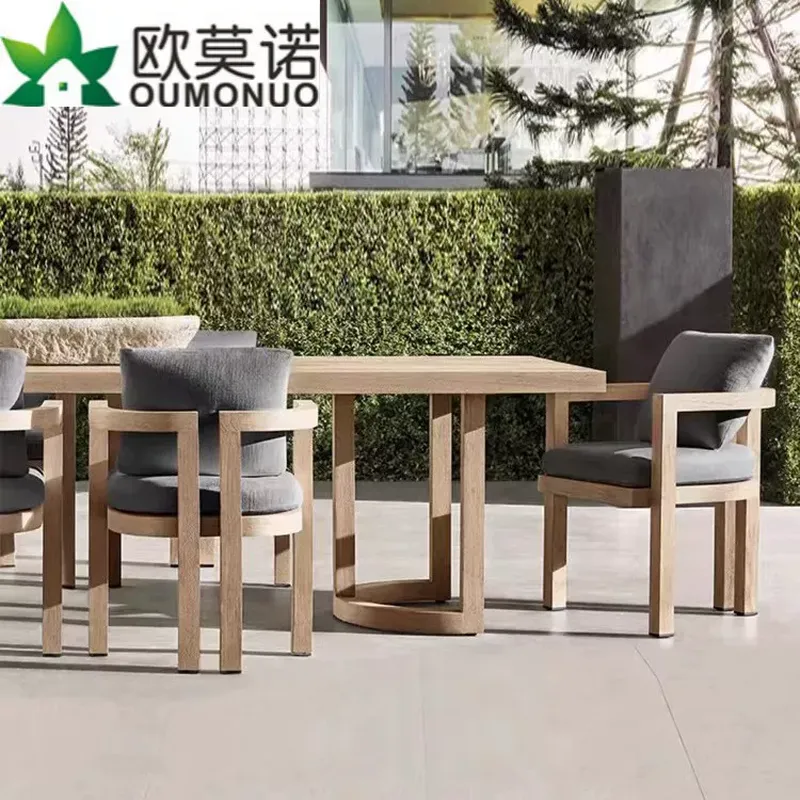 Outdoor Furniture Teak Wood - Nordic Outdoor Teak Wood Dining Set