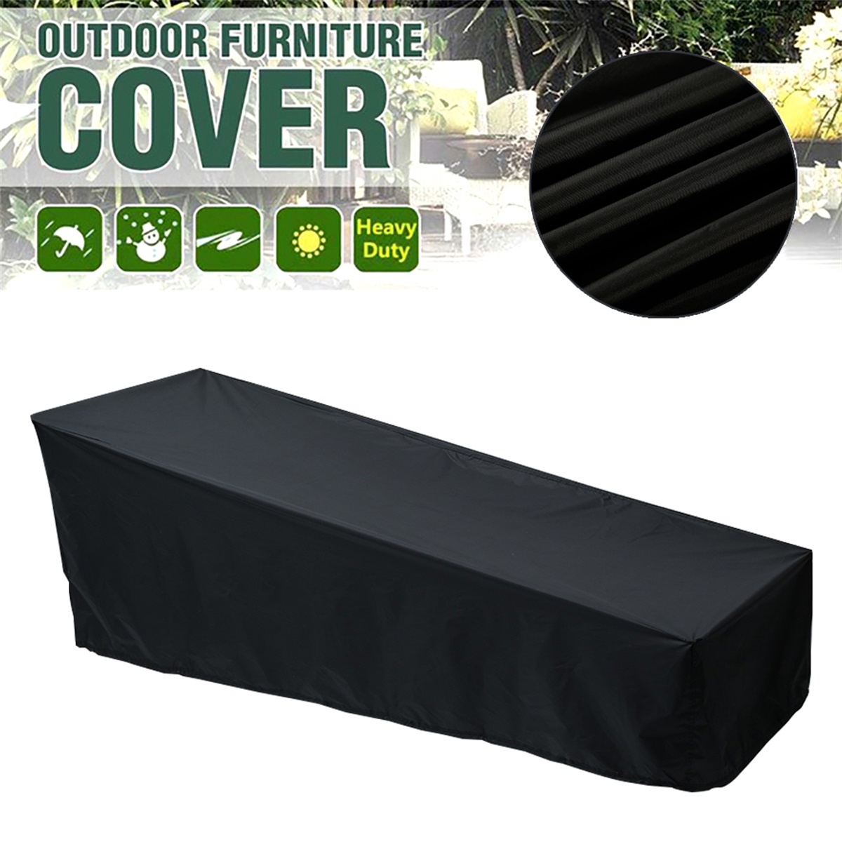 Outdoor Furniture Fabric Waterproof - Outdoor Garden Sunbed Cover Sun Lounger