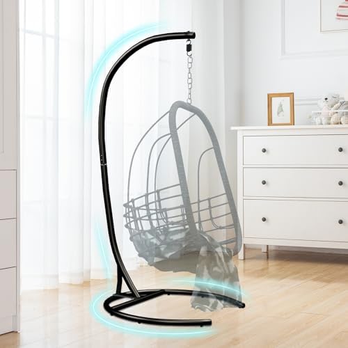 Hanging Egg Chair - Hammock Stand ONLY, 300lbs Cap Heavy