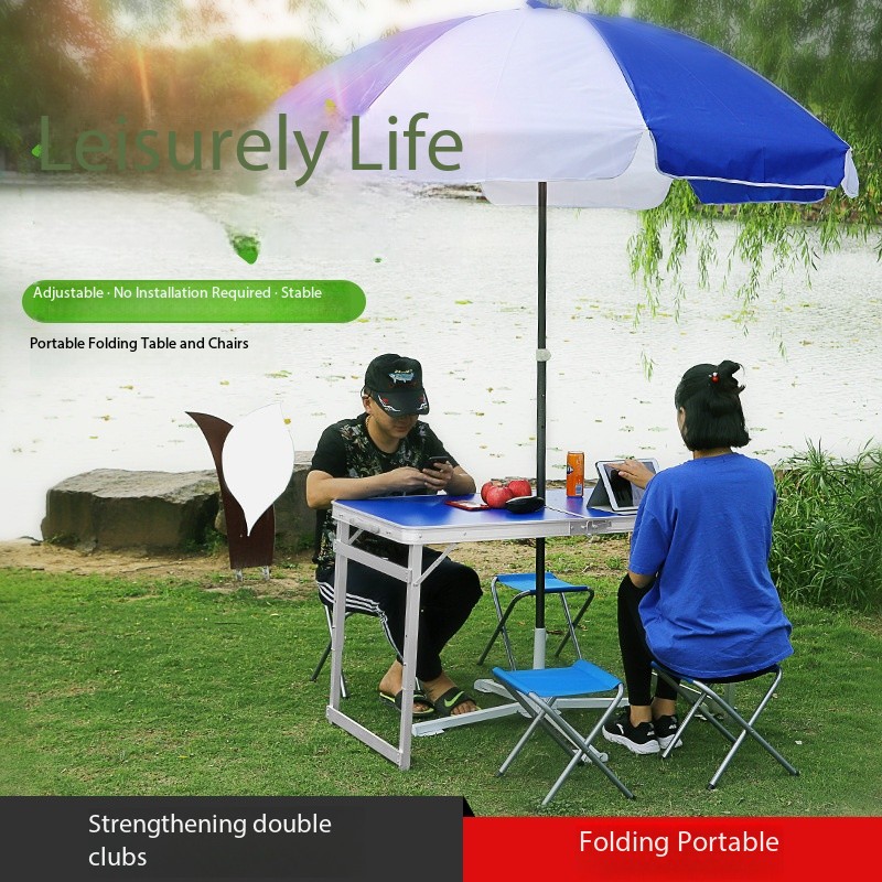 Outdoor Furniture Exhibition - Outdoor folding table aluminum alloy folding