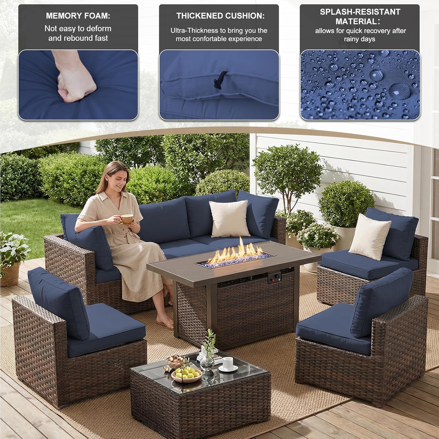 8 Pieces Patio Furniture Sets  - Outdoor Furniture Deals recension och pris