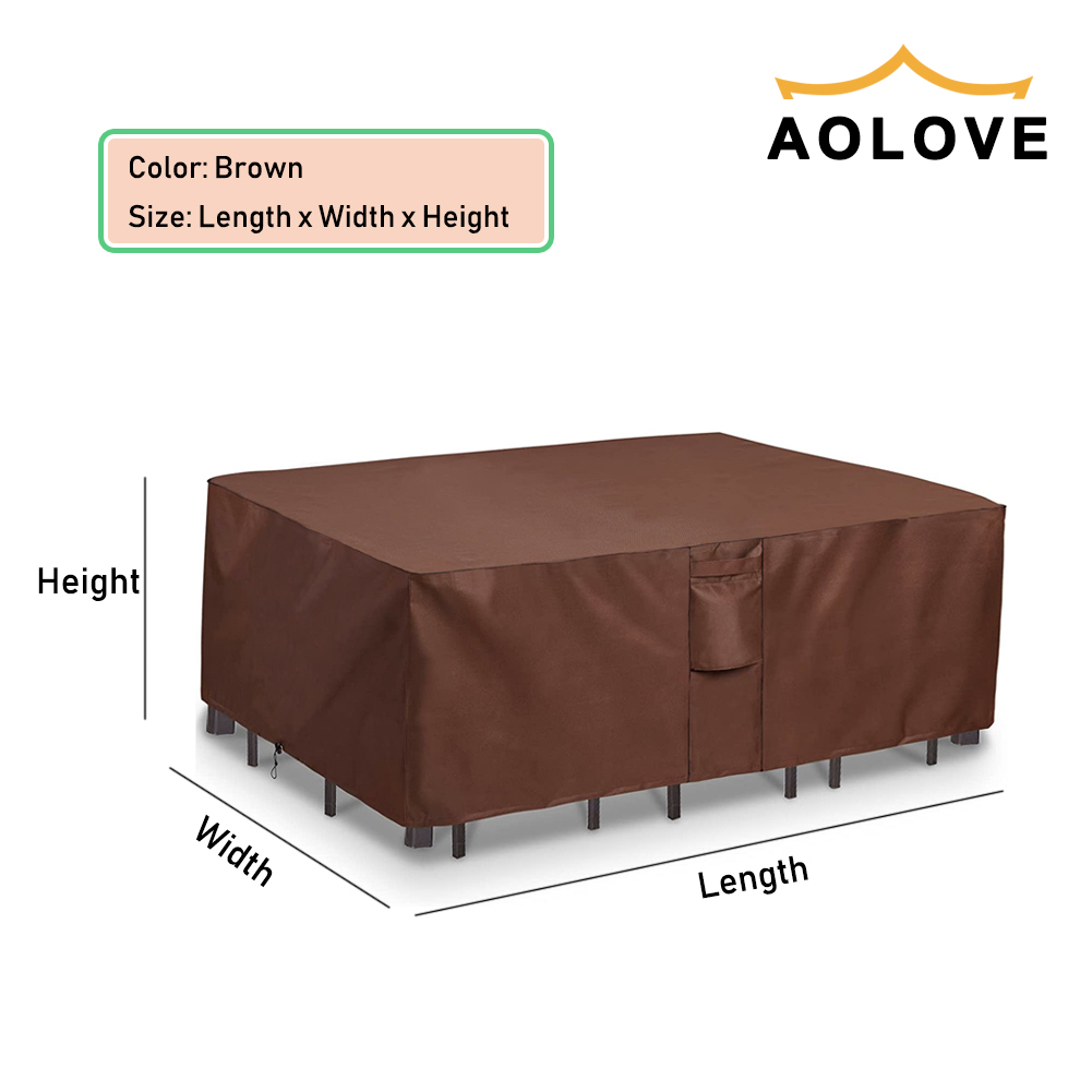 Brown 420D HEAVY DUTY Outdoor  - Outdoor Furniture Fabric Waterproof recension och pris