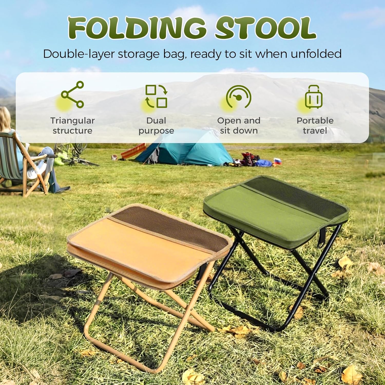 GMOX Portable Folding Camping  - Outdoor Furniture Rope recension och pris