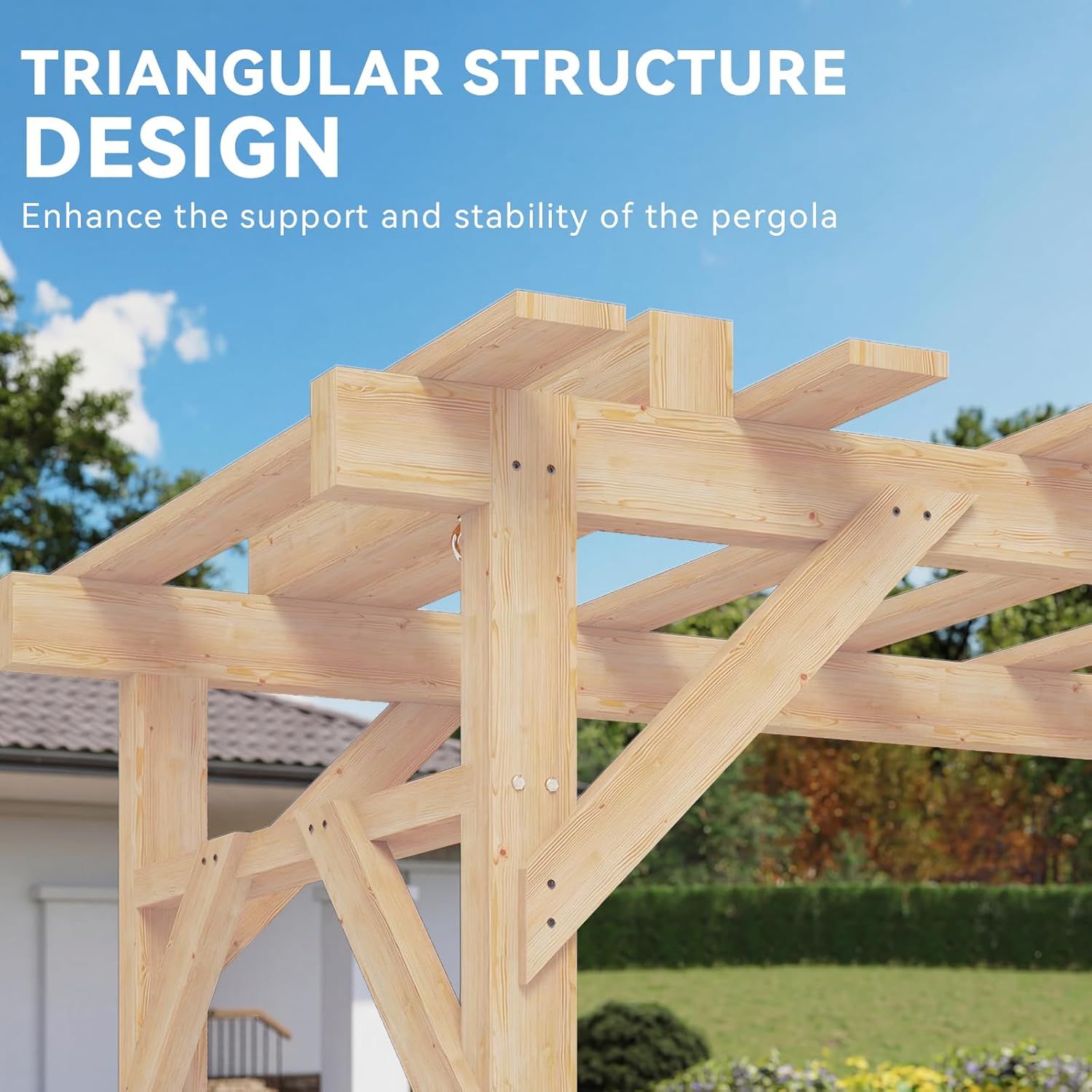 Cedar Wood Pergola Swing Bench - Hanging Egg Chair recension och pris