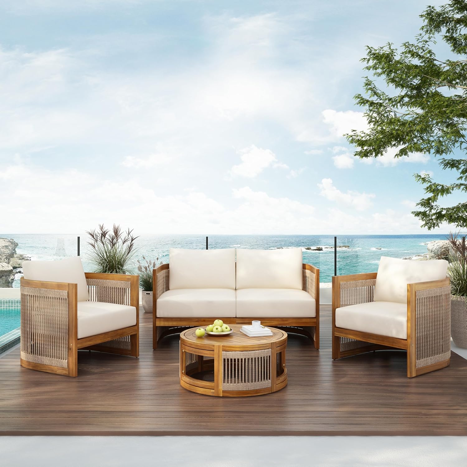 4-Piece Patio Conversation Set - Outdoor Furniture Deals recension och pris