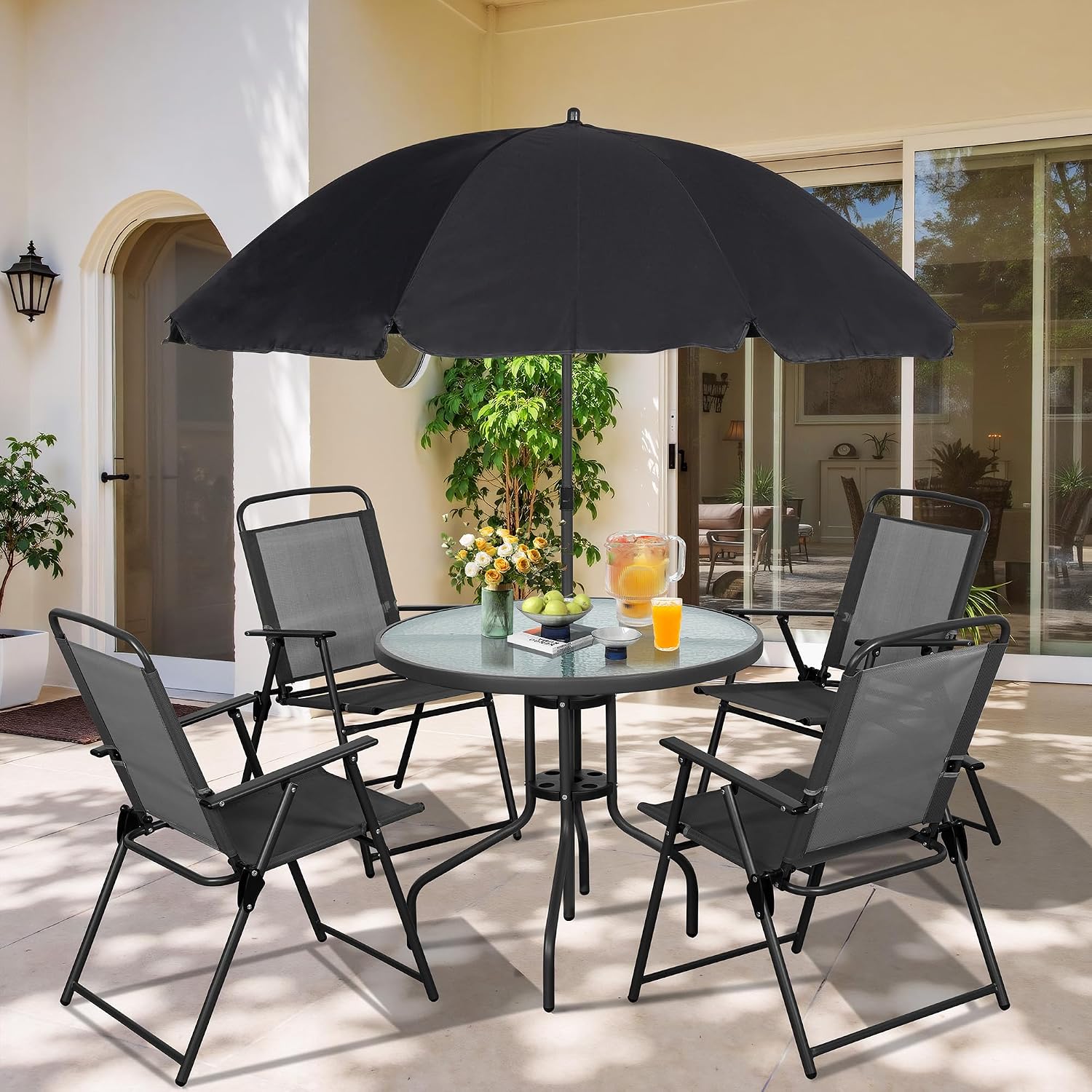 Metal Patio Dining Set Outdoor - Outdoor Furniture Deals recension och pris