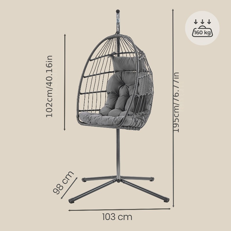 Hanging Egg Chair with Stand – - Hanging Egg Chair recension och pris