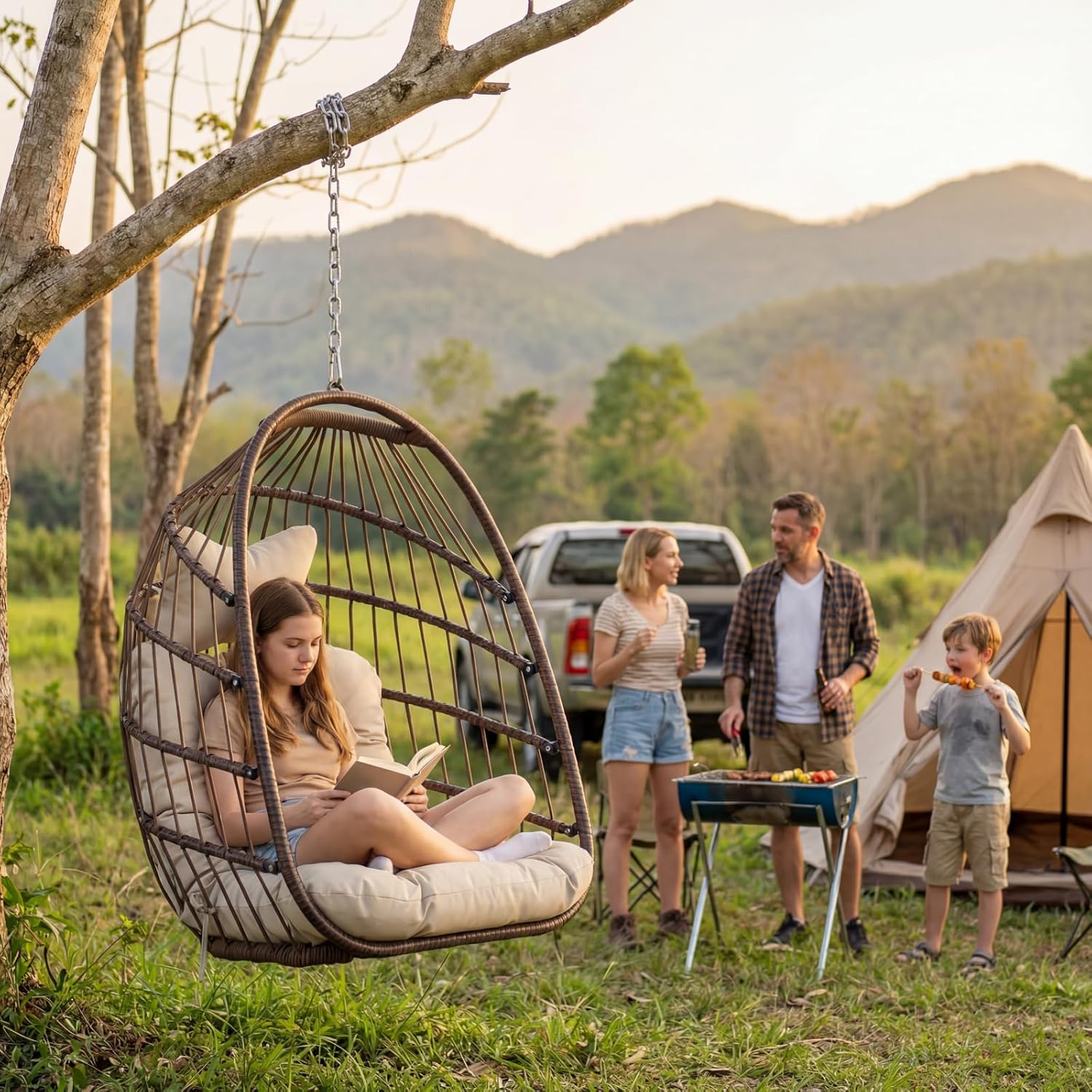 Outdoor Hanging Egg Chair With - Outdoor Furniture Rh recension och pris