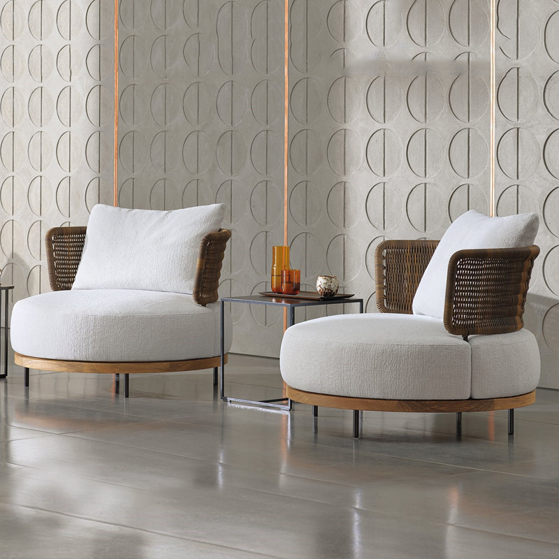 qw-Outdoor Sofa Patio Villa Te - Outdoor Furniture Teak Wood recension och pris