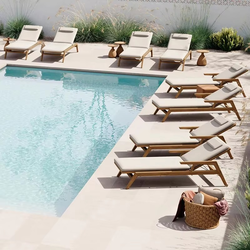Hotel Luxury Lounge Chair Rope - Outdoor Furniture Teak Wood recension och pris
