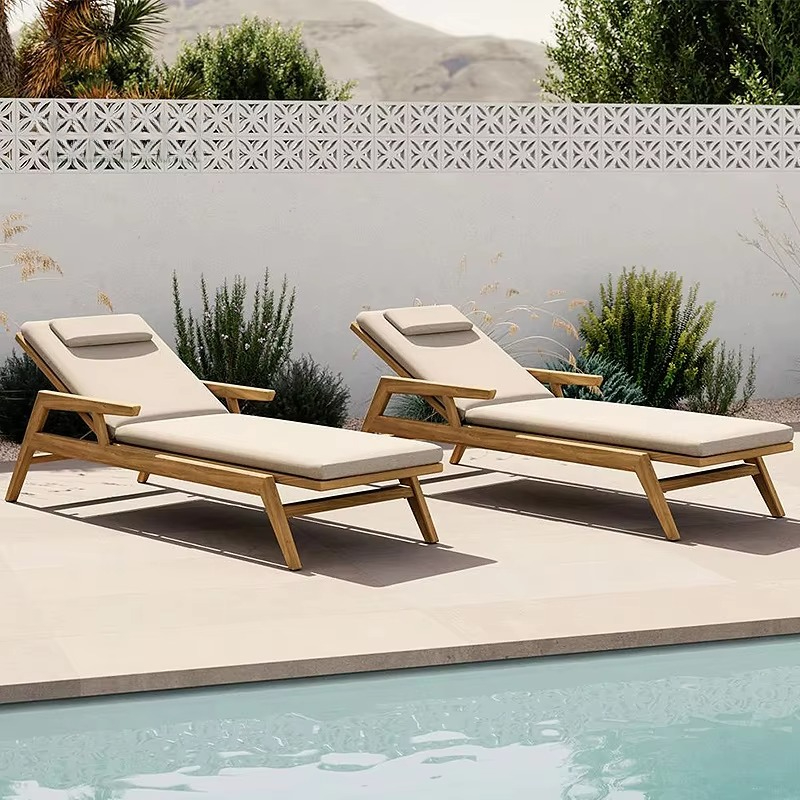 Hotel Luxury Lounge Chair Rope - Outdoor Furniture Teak Wood recension och pris