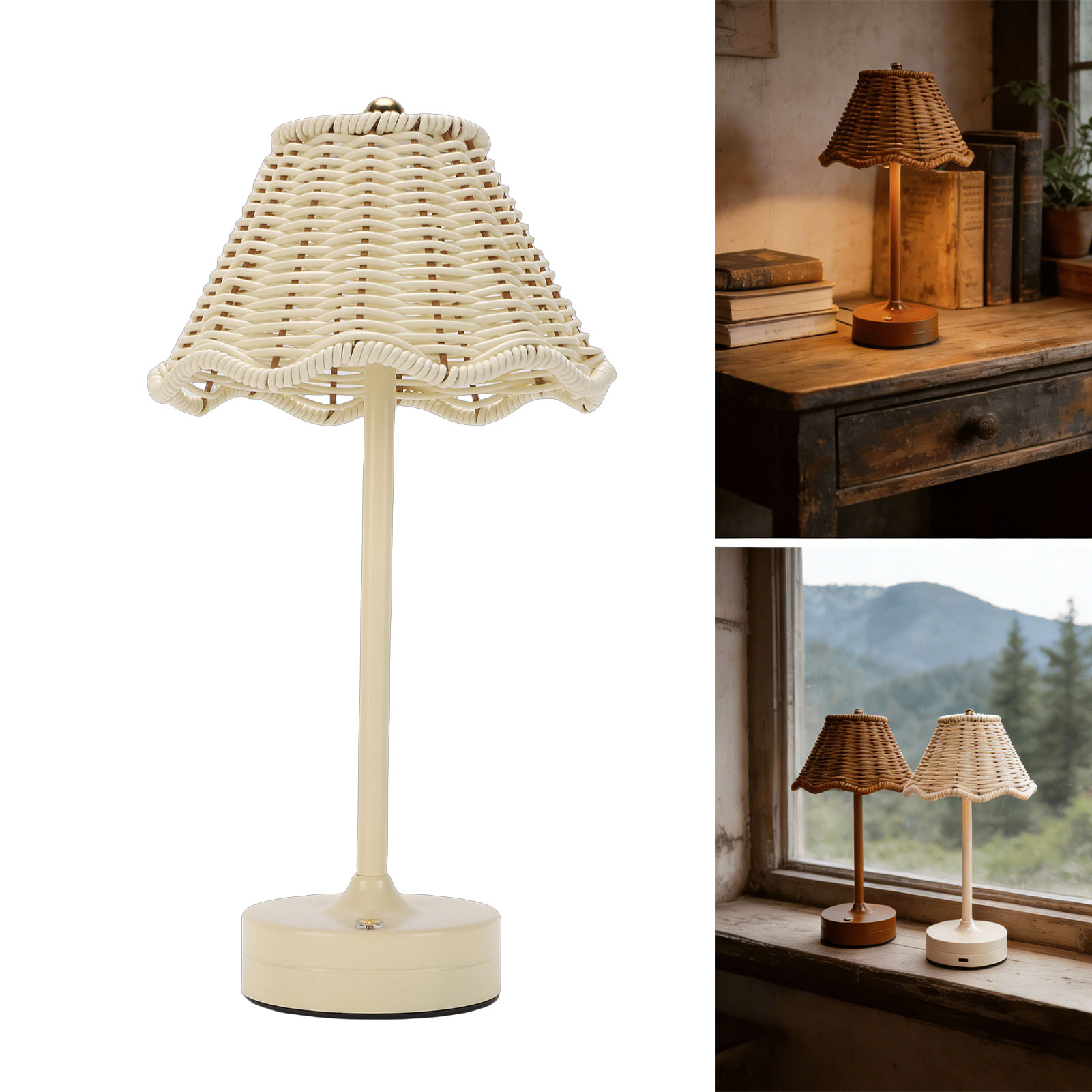LED Vintage Rattan Table Lamp  - Outdoor Furniture Rh recension och pris