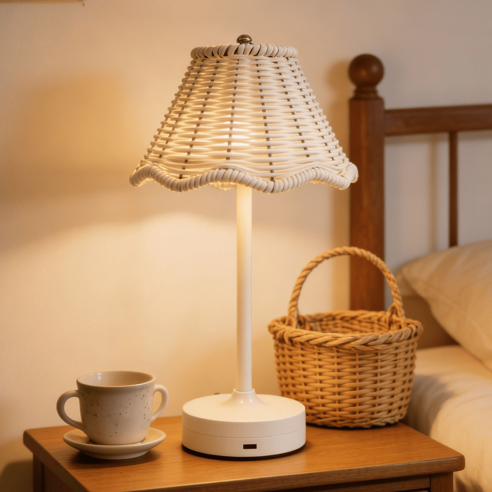 LED Vintage Rattan Table Lamp  - Outdoor Furniture Rh recension och pris