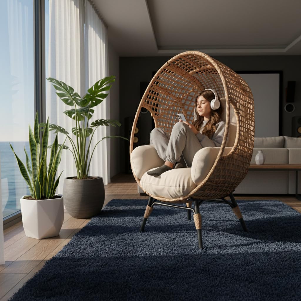 Elegant Arc Back Hanging Egg C - Hanging Egg Chair recension och pris