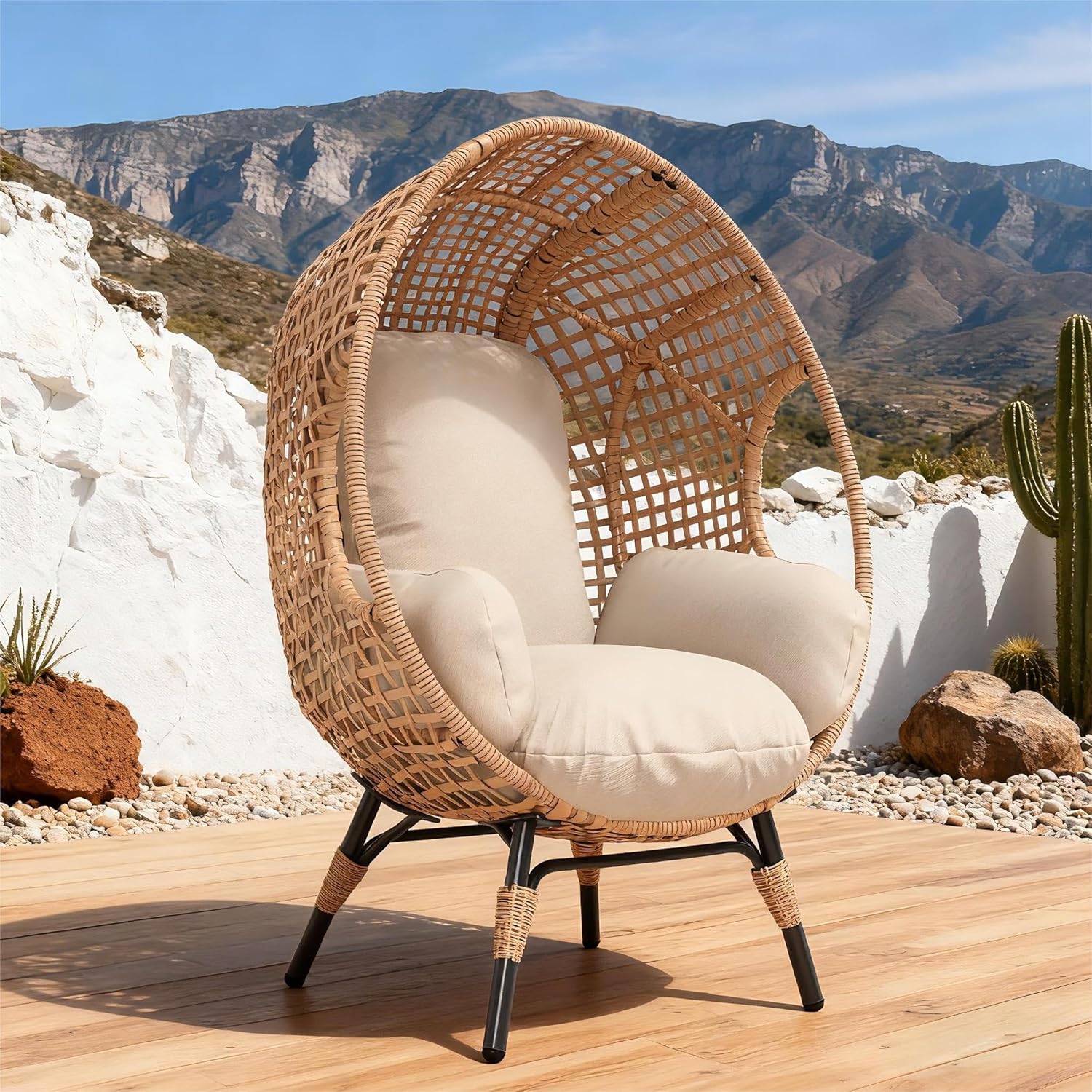 Elegant Arc Back Hanging Egg C - Hanging Egg Chair recension och pris
