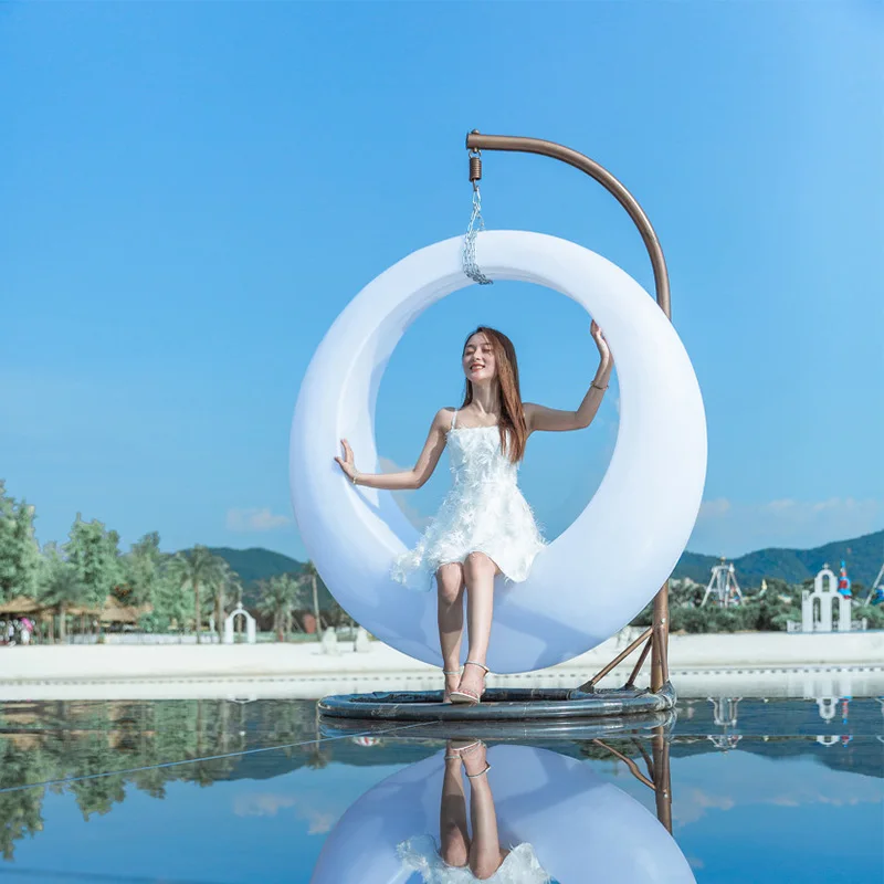 Luminous Swing Moon Shape Outd - Outdoor Furniture Rh recension och pris