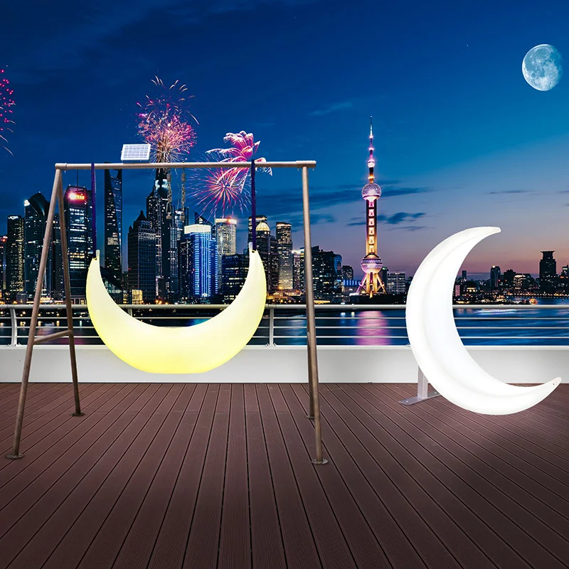 Luminous Swing Moon Shape Outd - Outdoor Furniture Rh recension och pris