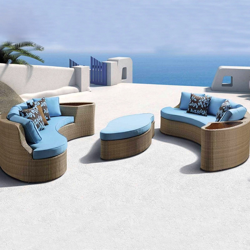 Round rattan sofa exhibition h - Outdoor Furniture Exhibition recension och pris