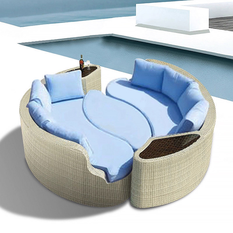 Round rattan sofa exhibition h - Outdoor Furniture Exhibition recension och pris