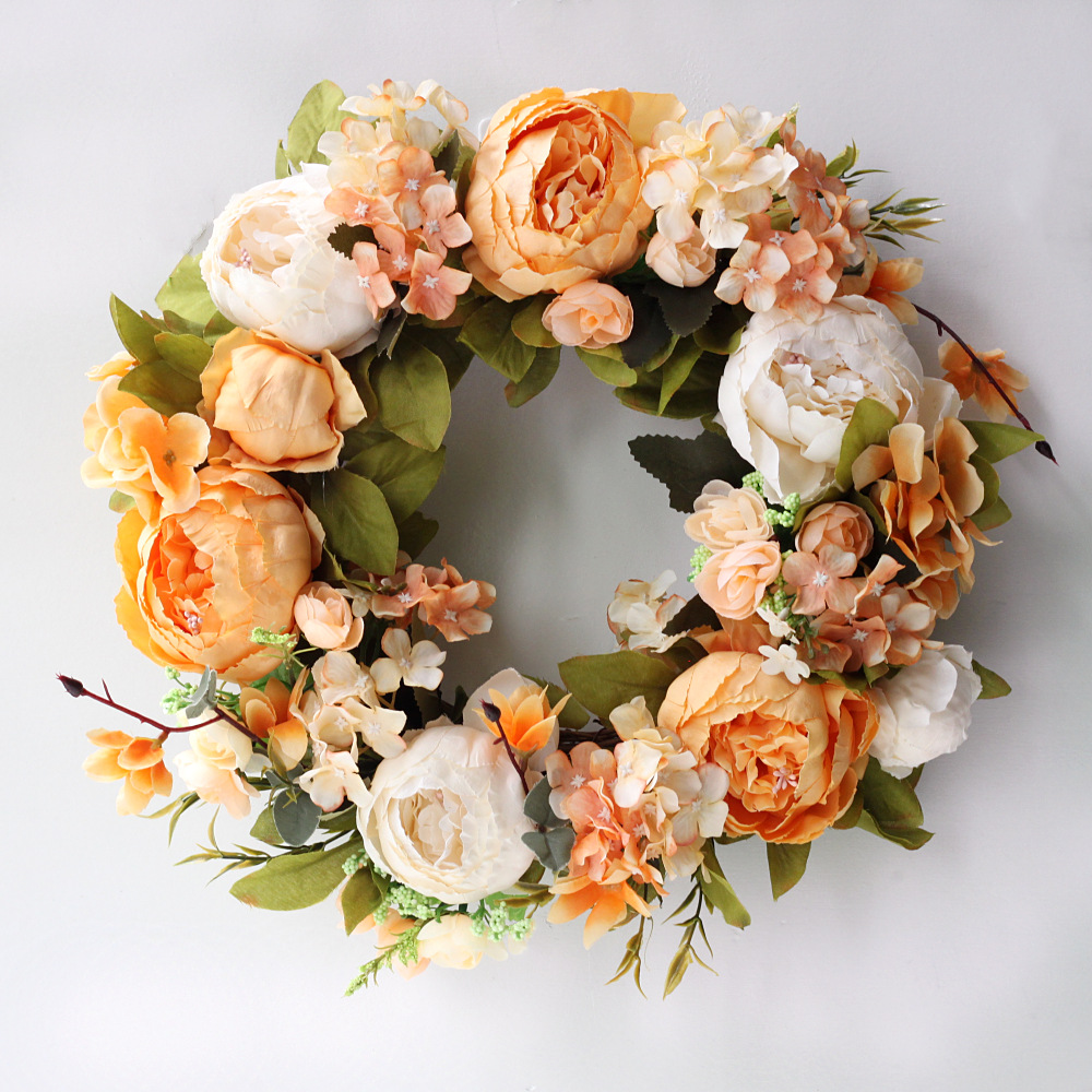Artificial Peony Wreath Garlan - Outdoor Furniture Rh recension och pris