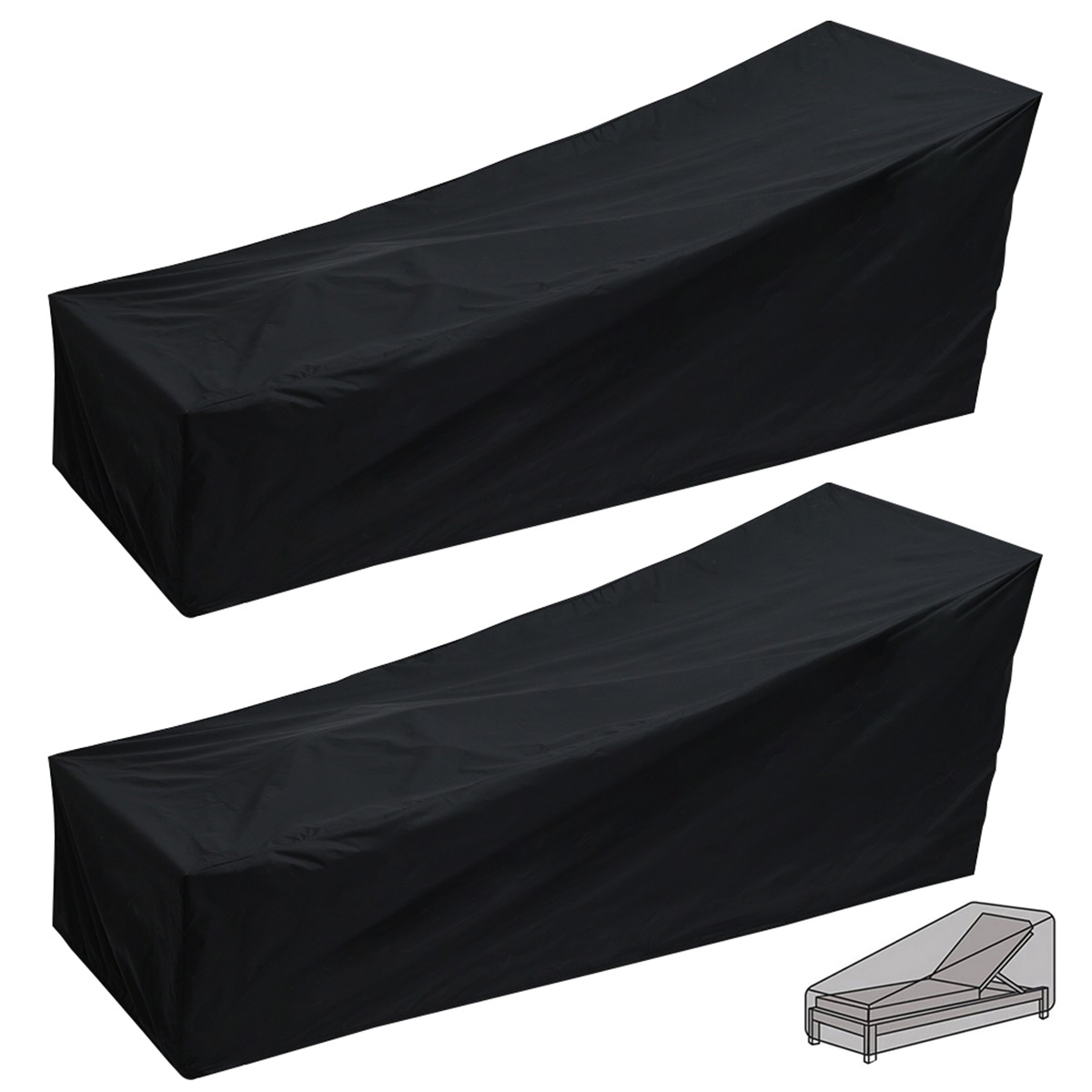 Outdoor Garden Sunbed Cover Su - Outdoor Furniture Fabric Waterproof recension och pris