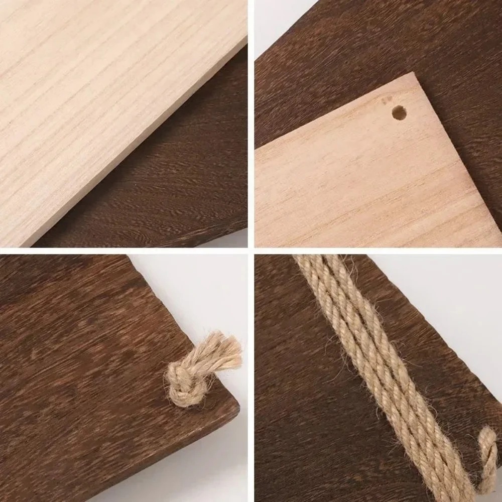 Novel Floating Wood Shelf with - Outdoor Furniture Rope recension och pris