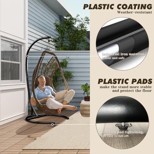 Hammock Stand ONLY, 300lbs Cap - Hanging Egg Chair recension och pris