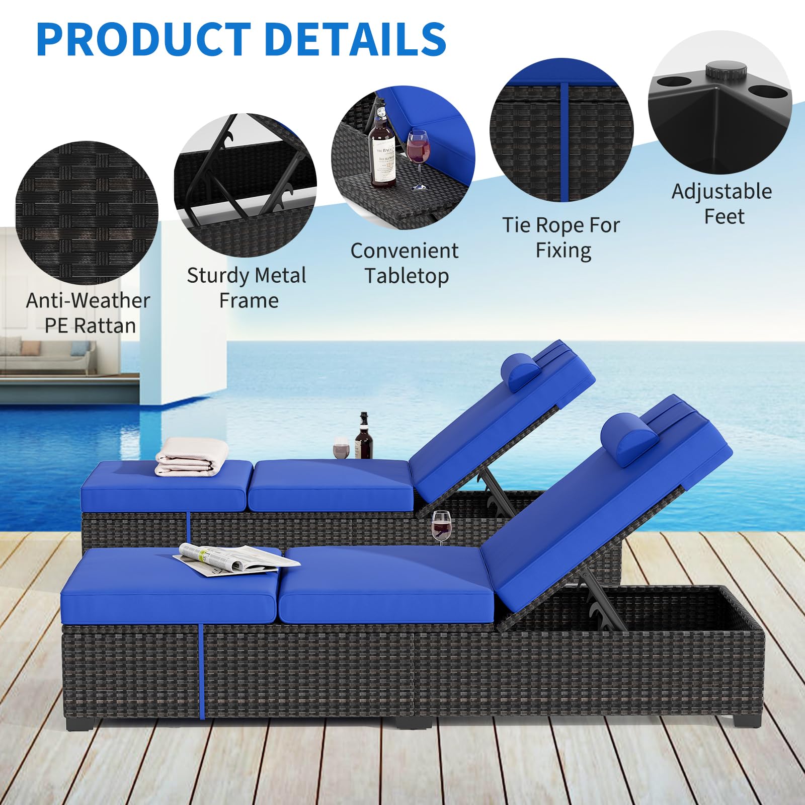 Outdoor Chaise Lounge Chairs S - Outdoor Furniture Deals recension och pris
